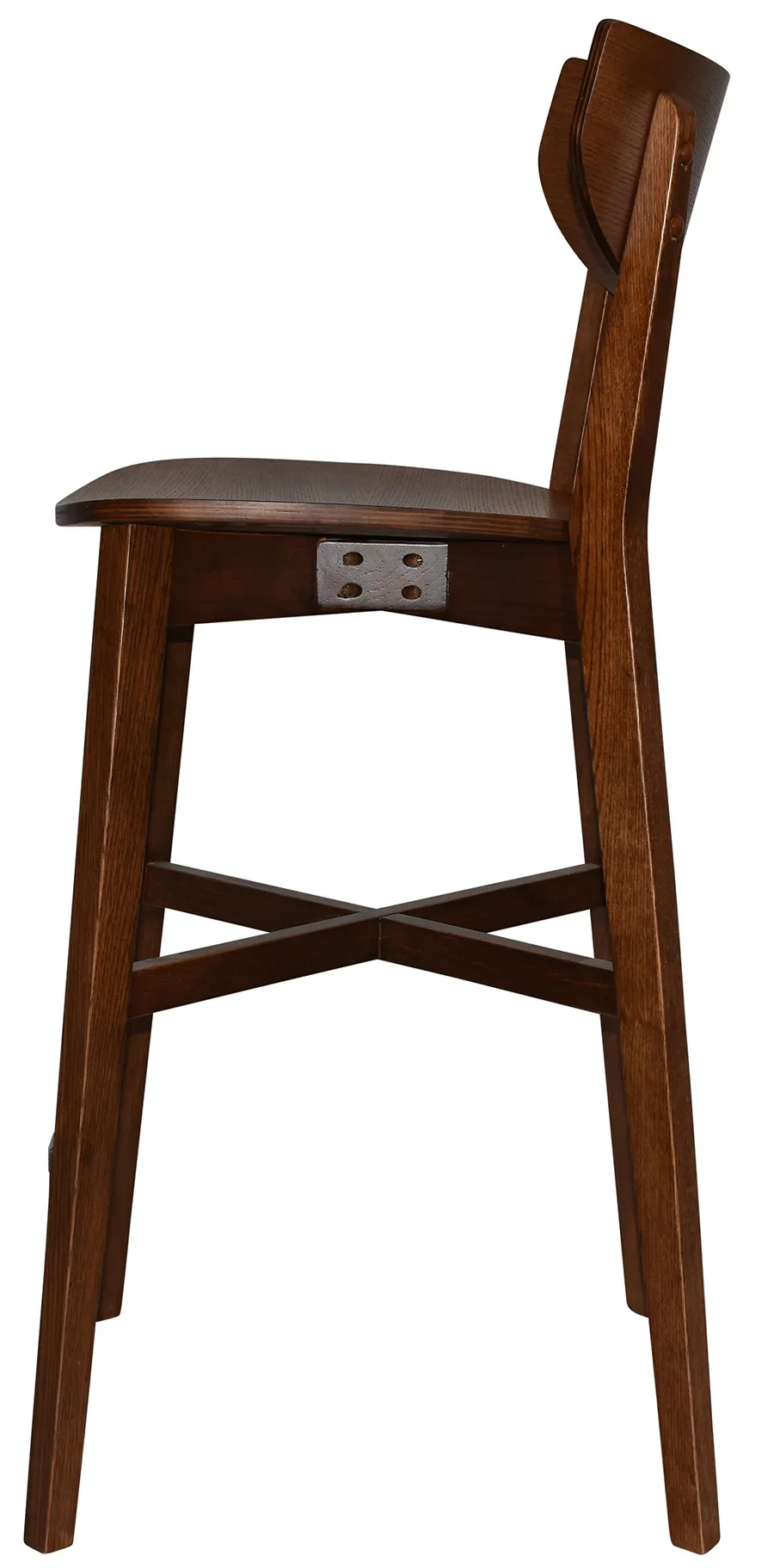 EZ Rialto Light Walnut Stained Solid Timber Framed Barstool