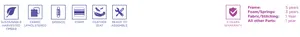 VI Logan Fabric Upholstered 2 Seater Sofa thumbnail 5