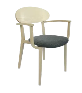 FL Atlanta Upholstered Seat Hospitality Stackable Dining Armchair thumbnail 1