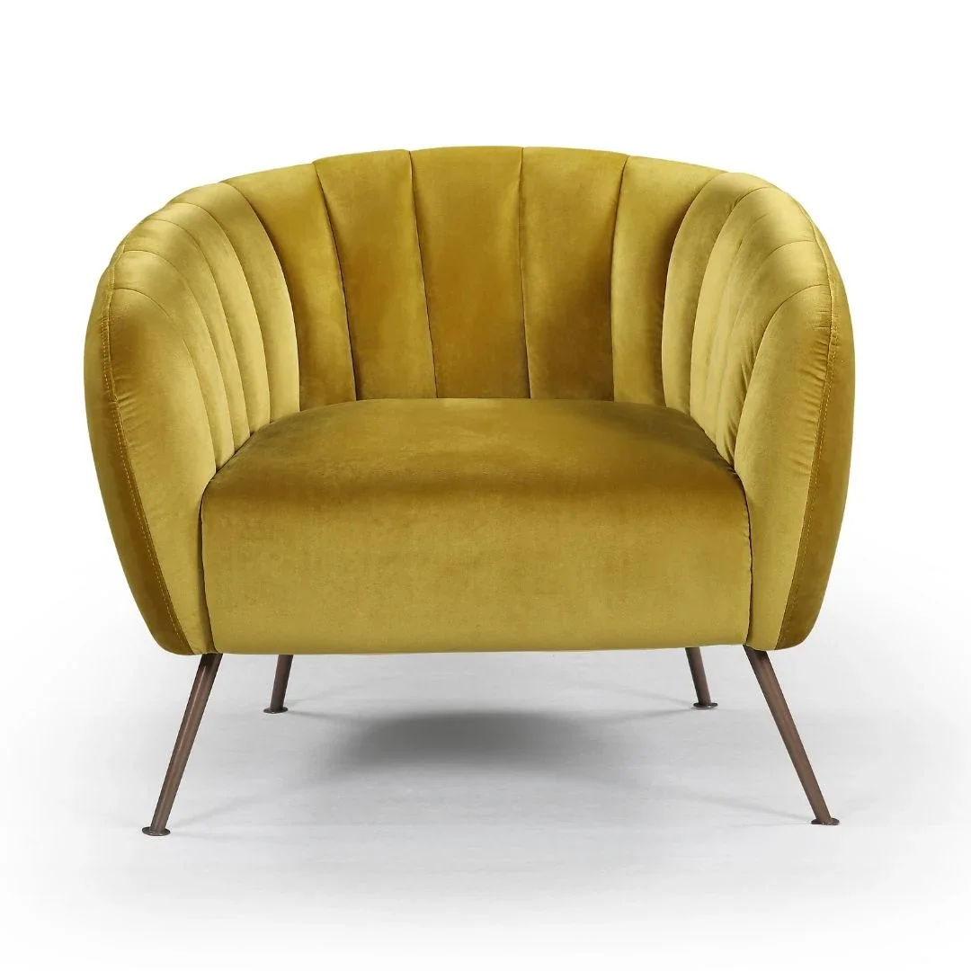 BT Monet Velvet Upholstered Accent Chair