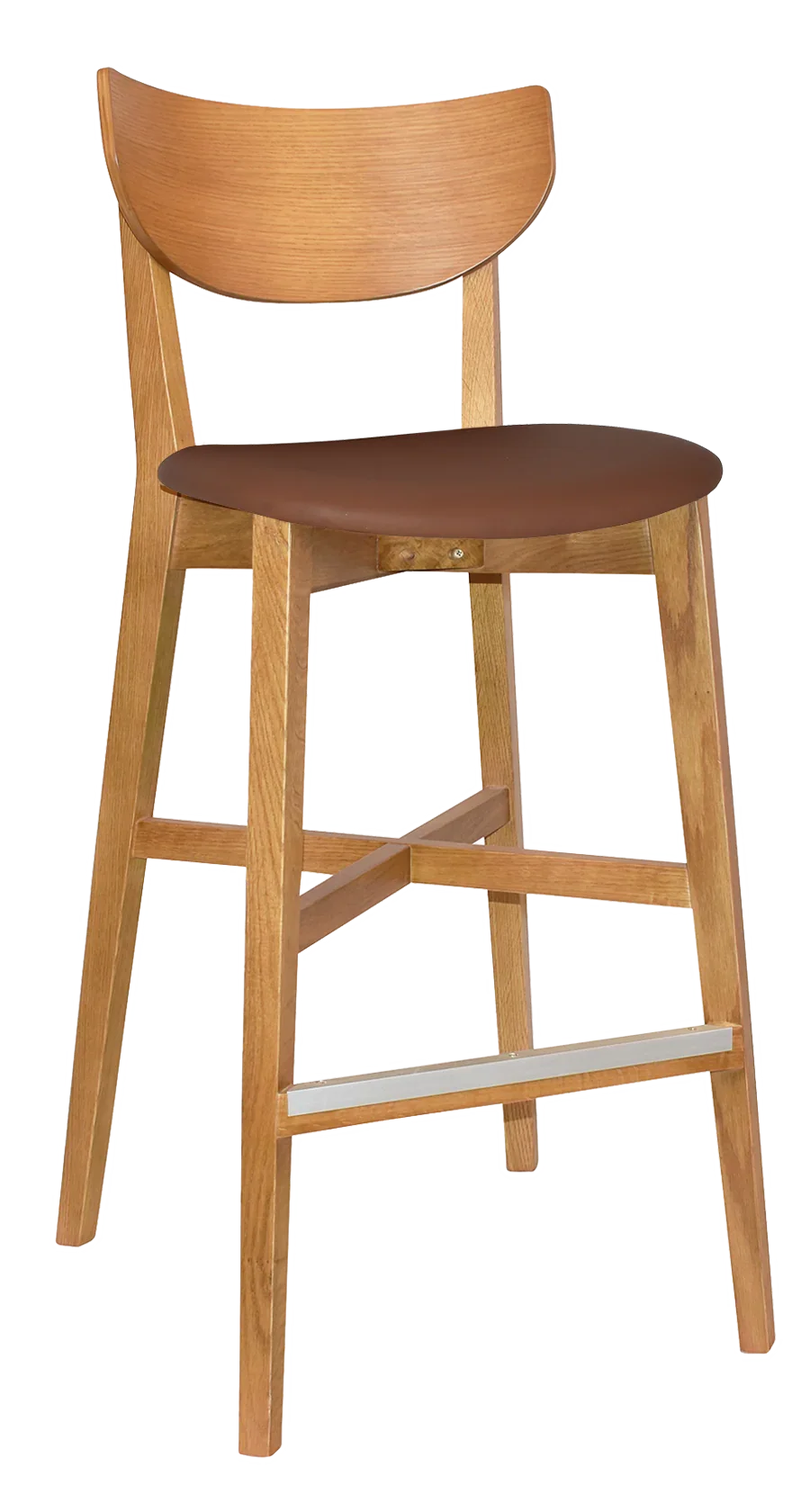 EZ Rialto Light Oak Stained Solid Timber Framed Barstool