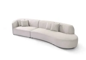 BT Willoughby Fabric Upholstered 4 Seater Sectional Chaise Sofa thumbnail 1
