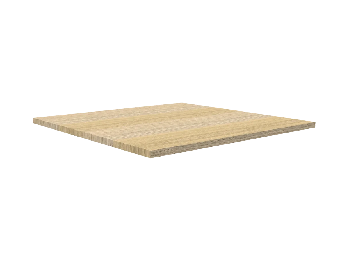 TW Disk Base Square Top Bar Table