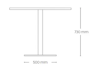 OL AltoSystem Disc Base Round Table Frame thumbnail 2