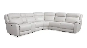 VI Edward Leather Upholstered Modular Electric Recliner Lounge thumbnail 1