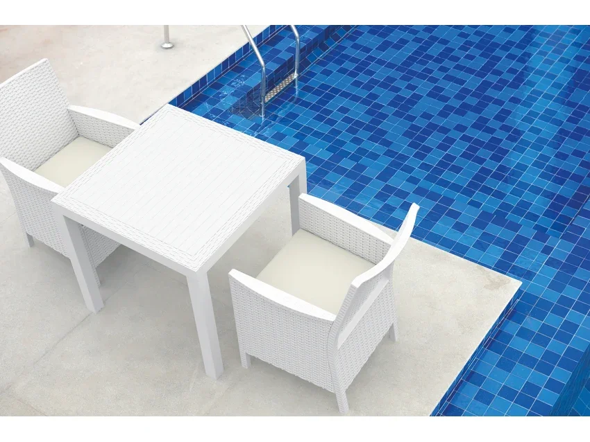 FL Orlando Hospitality Outdoor Square Dining Table thumbnail 5