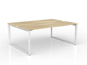 OL Anvil 2-User Double Sided Workspace – Oak Top with White Frame thumbnail 8