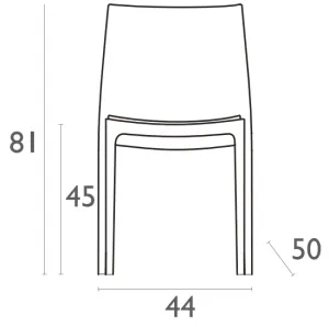FL 5 Piece Hospitality Square Folding Dining Table & Maya Chair Set thumbnail 13
