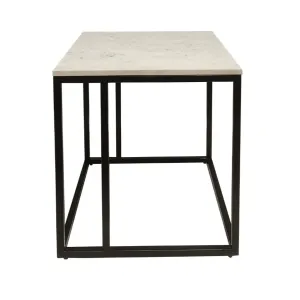 VI Suez Marble Top Metal Base Lamp Table thumbnail 3
