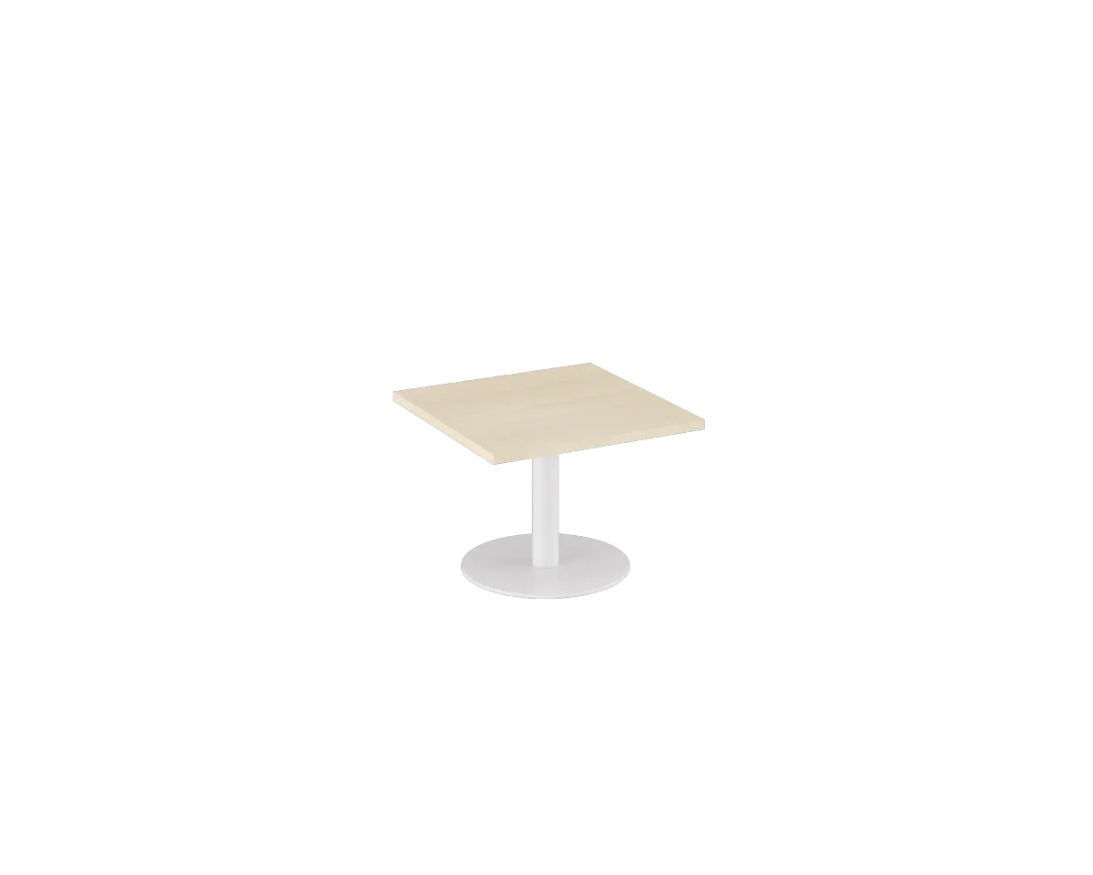 OL Metal Disc Base Square Coffee Table