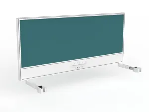 OL Studio Screen with Ducting for Agile Individual Desk – Splice Fabric with White Frame thumbnail 6
