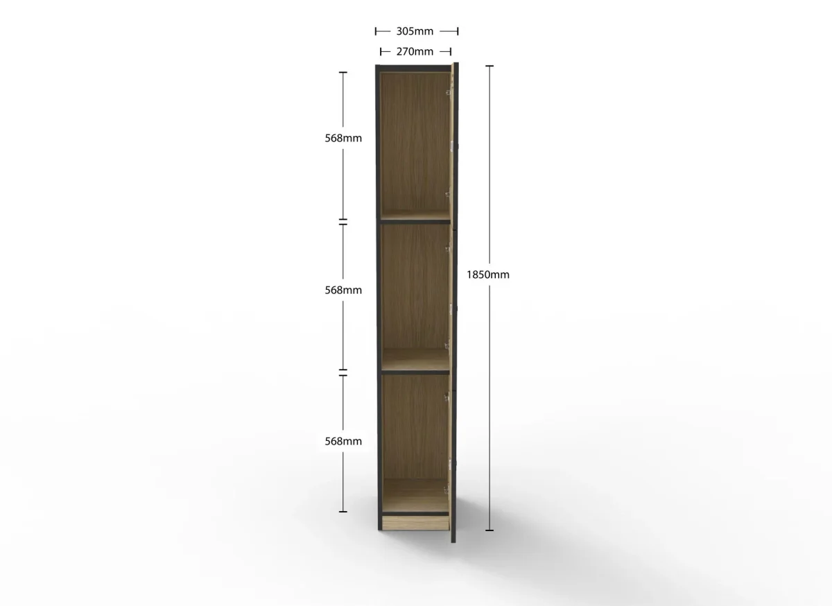 RL 3 Door Melamine Locker