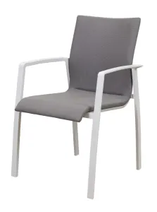 VI Baska Aluminium Framed Outdoor Stackable Dining Chair with Cushion thumbnail 2