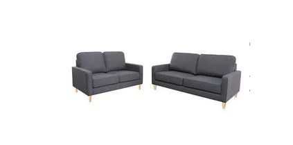 EL Coronel 2.5+2 Seater Fabric Sofa Set