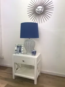 DA Lattice Tall Ceramic Base Table Lamp thumbnail 2