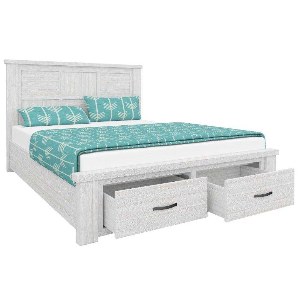 VI Florida Solid Timber 2 Bedend Drawer Storage Bed