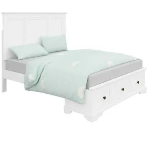 VI Sala Solid Timber Bed with 3 Bedend Drawers thumbnail 1