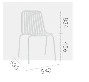 EZ Primavera Aluminium Hospitality Outdoor Stackable Dining Chair thumbnail 6