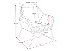 RL Cardinal Fabric Upholstered Breakout Chair thumbnail 3