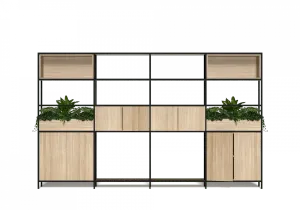 OL Rhodes 8 Door 2 Large Cubby Welded Storage with 6 Planter Box thumbnail 1