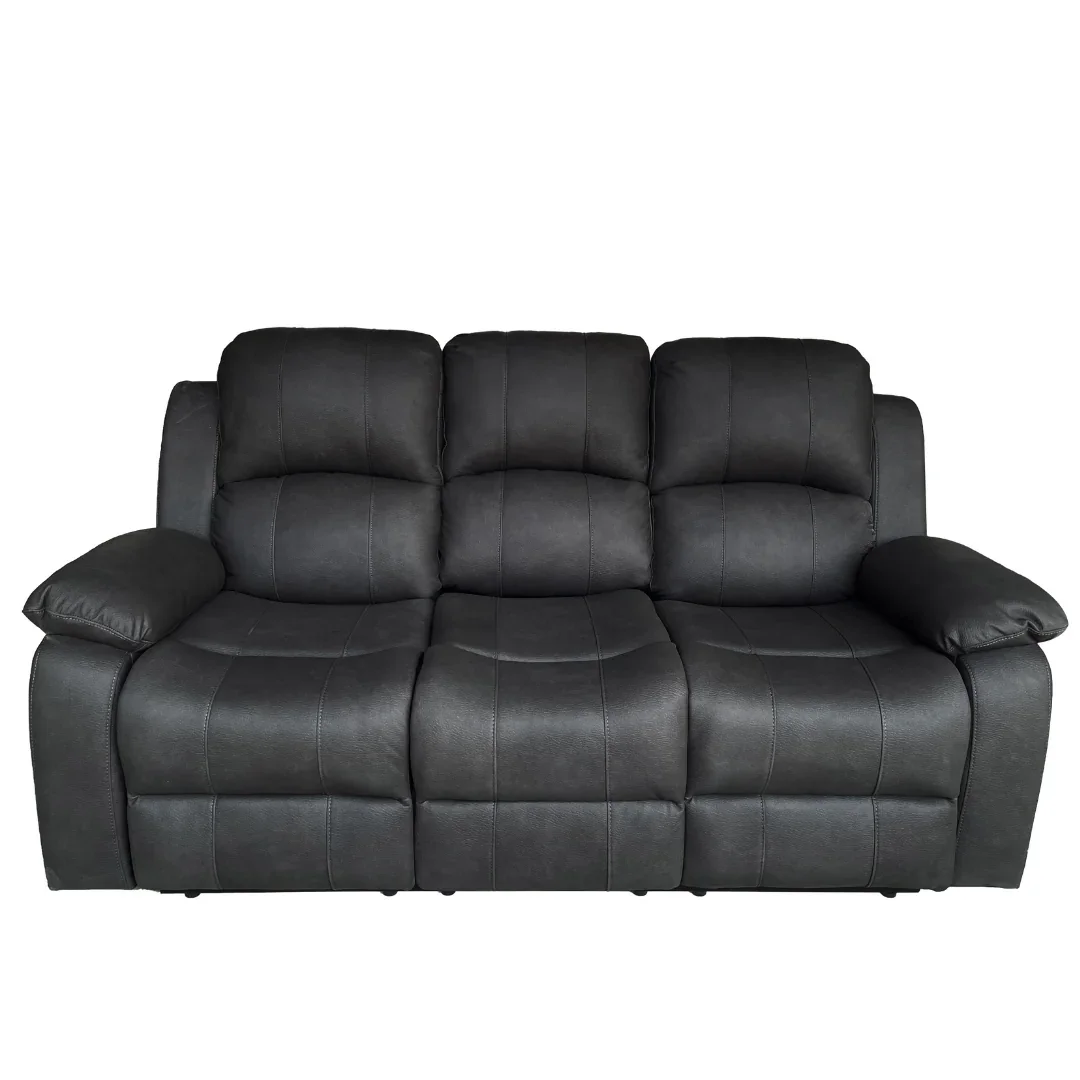 BT Valor Fabric Upholstered 3 Seater Manual Recliner Lounge