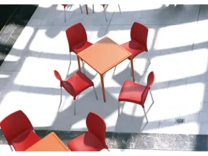 FL Vita Hospitality Outdoor Stackable Chair thumbnail 4