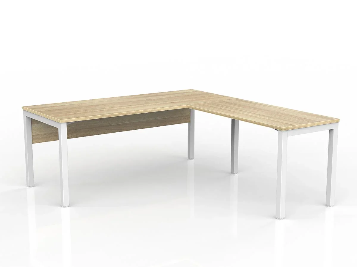 OL Axis Office Desk with Return and Modesty Panel