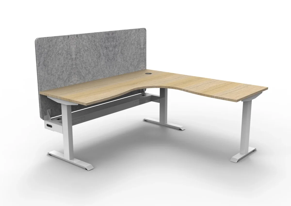 RL Boost Static Corner Desk with Eco Panel Screen thumbnail 14