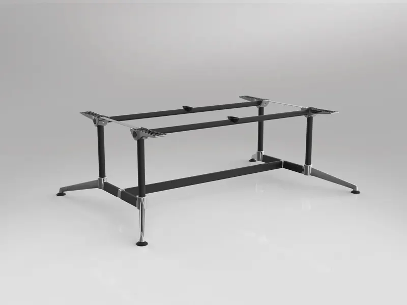 OL Modulus Twin Post Single Span Meeting Table Frame