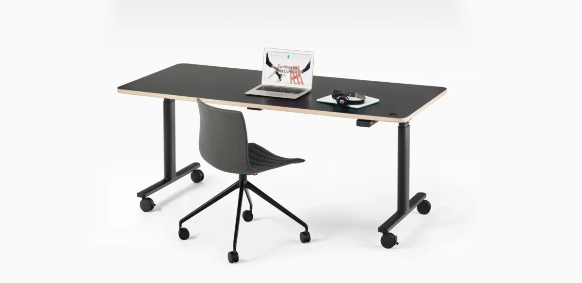 TW Jojo Electric Height Adjustable Folding Table with Castors