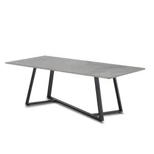 RL Piedra Grey Marble Look Stone Top Metal Leg Coffee Table thumbnail 5