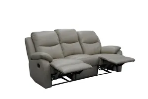VI Sussex Leather Upholstered 3 Seater Recliner Lounge thumbnail 6