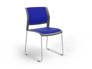 OL Game Fabric Upholstered Hospitality Stacking Chair - Charcoal Shell thumbnail 19