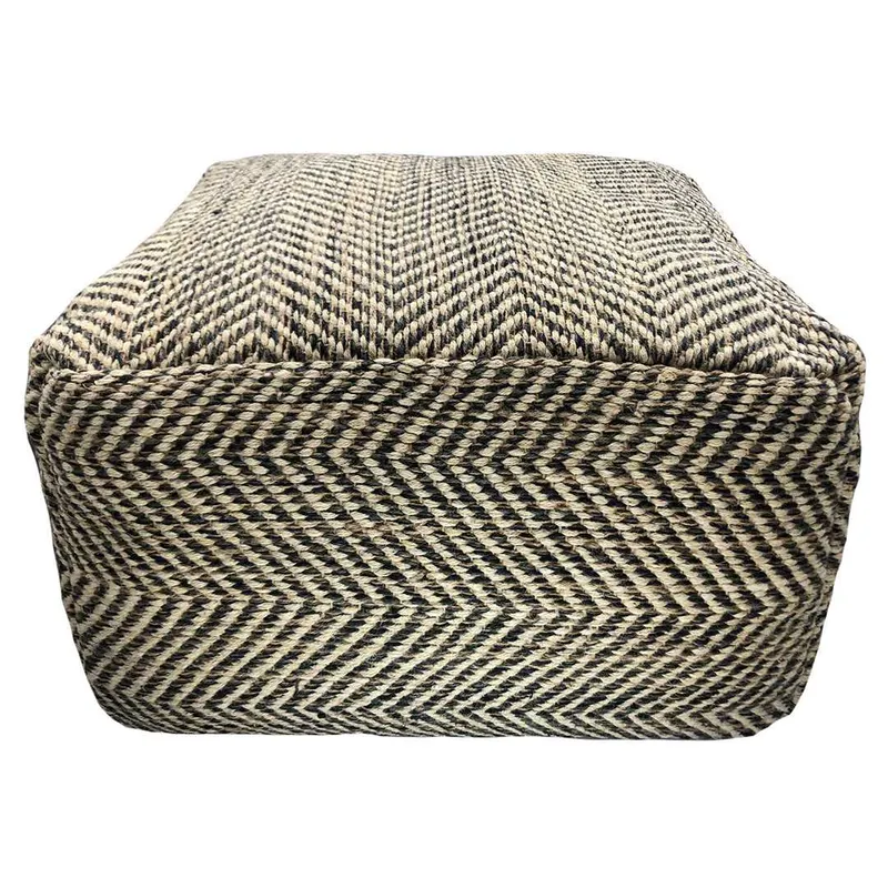 SH Belem Jute Upholstered Ottoman