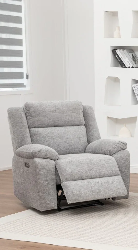 VI Dream Fabric Upholstered Single Seater Electric Recliner Lounge