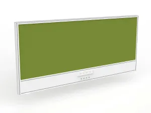 OL Studio Screen with Ducting for Agile Shared Desk – Splice Fabric with White Frame thumbnail 5