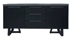 VI Maze Concrete Top Solid Timber 2 Door 3 Drawer Buffet thumbnail 1