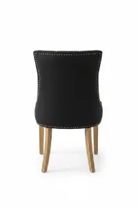MF Monte Fabric Upholstered Timber Leg Dining Chair thumbnail 7