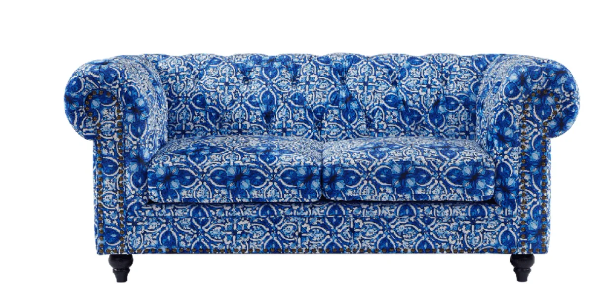 BT Chesterfield Velvet Upholstered Arm Chair