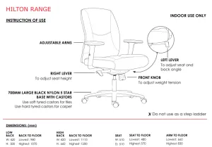 ST Hilton High Back PU Leather Executive Chair thumbnail 8