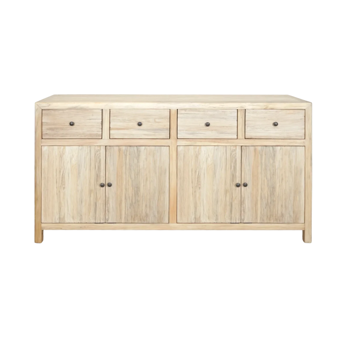 CR Sonoma Solid Timber 4 Drawer 4 Door Buffet