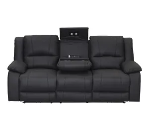 VI Captain 3 Seater Fabric Electric Recliner Lounge with Dropdown Table thumbnail 9