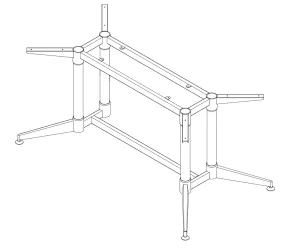 RL Typhoon Metal Meeting Table Frame thumbnail 5