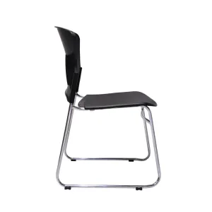 RL Zing Chrome Sled Base Stackable Visitor Armchair thumbnail 4