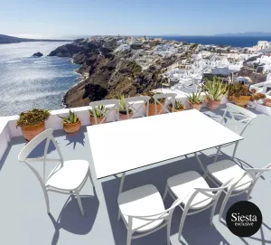 FL Tequila 9 Piece Balcony Dining Setting with Cross Chairs thumbnail 1