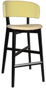 EZ STOOL TORINO BLACK - UNUPHOLSTERED (BACK & SEAT) thumbnail 1