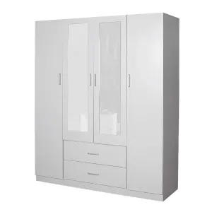HE Randwick 4 Door and 2 Drawer Wardrobe with Mirror thumbnail 2