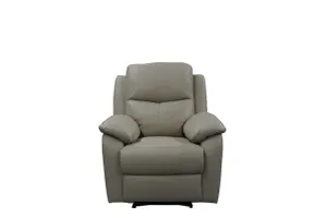 VI Sussex Leather Upholstered Single Seater Recliner Lounge thumbnail 4