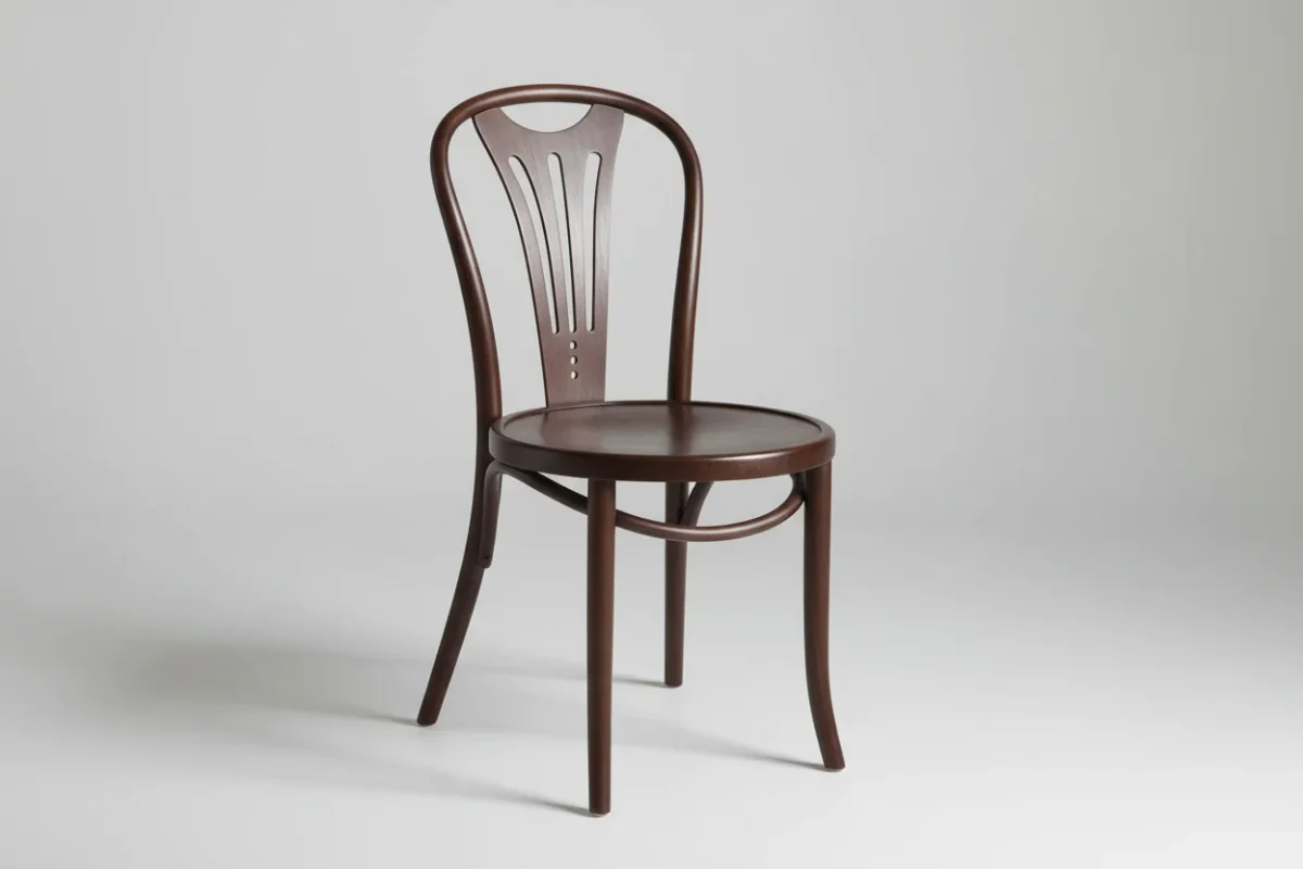 MF Bentwood Solid Timber Fan Blade Design Dining Chair