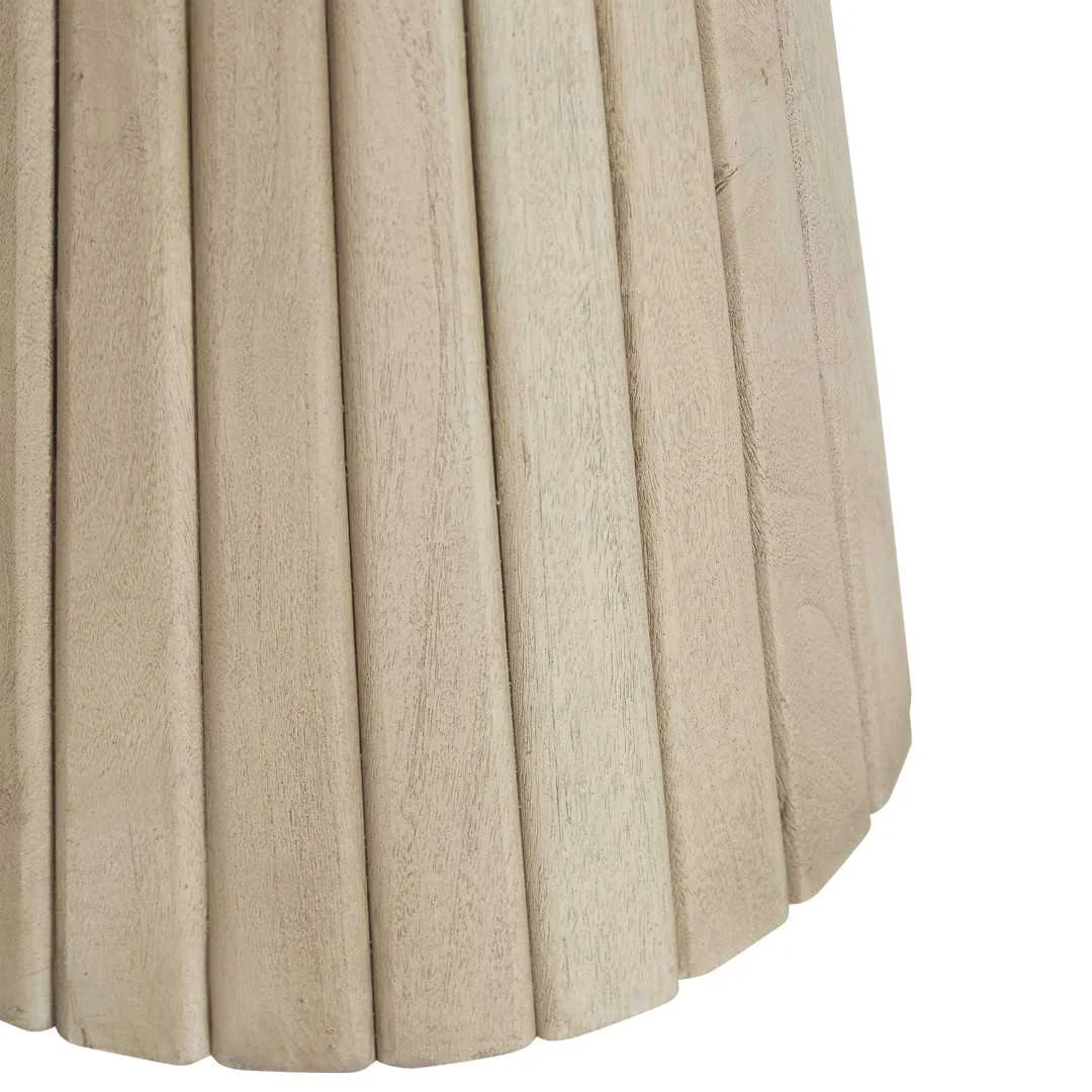SH Marseille Timber Base Marble Top Round Side Table